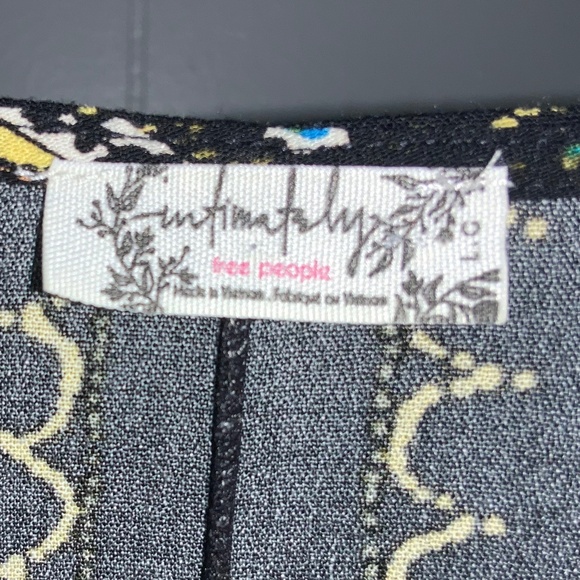 Free People For You Bodysuit in Black Combo Sz L - Picture 3 of 7